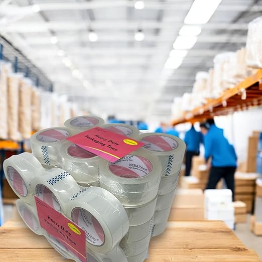 iMBAPrice Sealing Tape - 1 Box of Premium (36 Roll of 110 Yards) 36x330 Feet Long 2" Wide Ultra Clear Shipping Packaging Tape