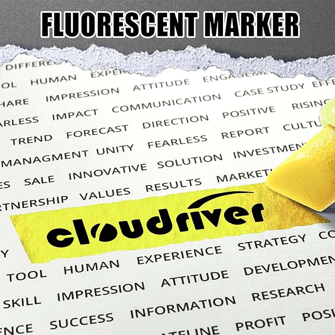 cloudriver Yellow Highlighters, Bulk Pack Of 120, Bright Color Highlighter, Chisel Tip, Quick Drying Ink, Highlighters Suitable For Home, School, Office And Shop