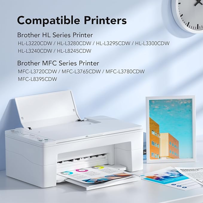 DR229 Drum Unit for Brother DR-229 DR 229 Work for HL-L3220CDW HL-L3280CDW HL-L3295CDW HL-L3300CDW MFC-L3720CDW MFC-L3780CDW MFC-L8395CDW Wireless Compact Digital Color Printer(4 Packs)