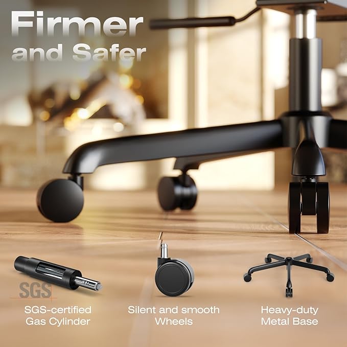 ELABEST T11 Ergonomic Office Chair,High Back Desk Chairs with Separate Lumbar Support,Magic Armrests,Adjustable Wide Headrest,Comfy Executive Computer Chair,Big and Tall Mesh Chair for Home Office