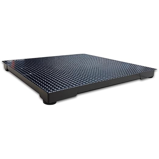 Industrial Floor Scale with Indicator, Accurate Digital 48" x 48" (4’x4’) Pallet Scales for Warehouse or Shipping Weighing NTEP Certified (Legal for Trade) (5000 lbs x 1 lb)