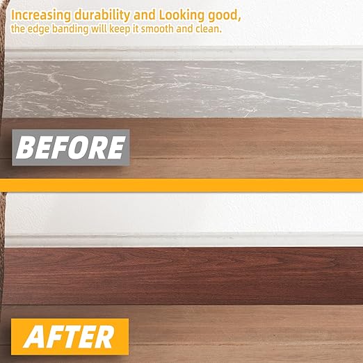 GSCIT Club Wood Tape, 2.4 inch X 15ft Self Adhesive Cherry Wood Grain Repair Tape Cherry Repair Patch for Tables, Chairs, Baseboards, Doors, Windows