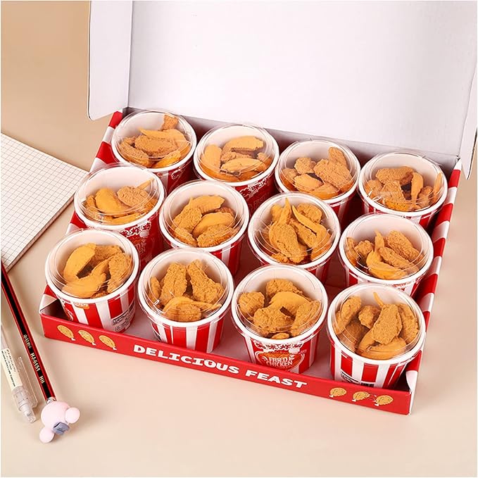 Food Erasers 27 Pack Fried Chicken Desk Pet Erasers for Kids Cute Fun School Supplies Prize Gifts Party Favors