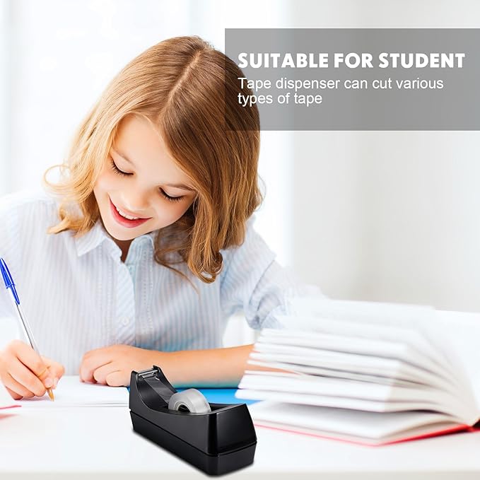 Colarr 15 Pack Desktop Tape Dispenser Non Skid Base Tape Dispensers Desk Tape Dispenser Tape Roll Dispenser for Office Home, Tape Not Included