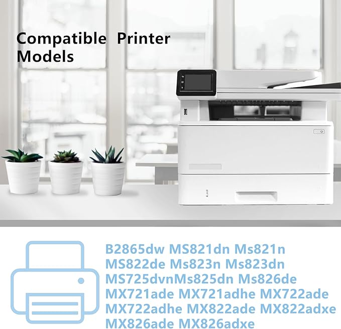 High Yield 58D0Z00 Black Imaging Drum Compatible for Lexmark 58D0Z00 Drum Unit for B2865dw MS725dvn MS821dn MS821n MS823dn MS825dn MS826de MX721ade MX722ade MX822ade MX826ade MX826adxe Printers