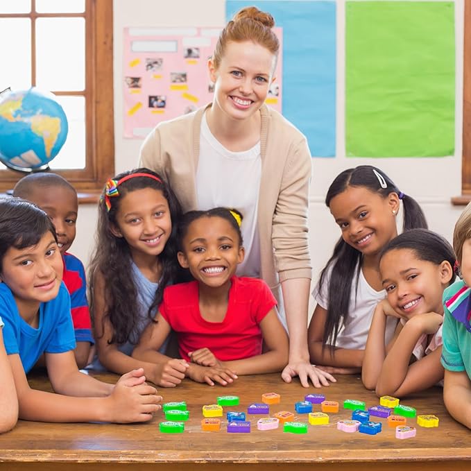 Cinrobiye 100 PCS Bible Verses Pencil Erasers Bulk Inspirational Scripture Eraser Christian Religious Favor Goody Bag Filler Gifts for Students Classroom Office Teacher Prizes Reward School Supplies