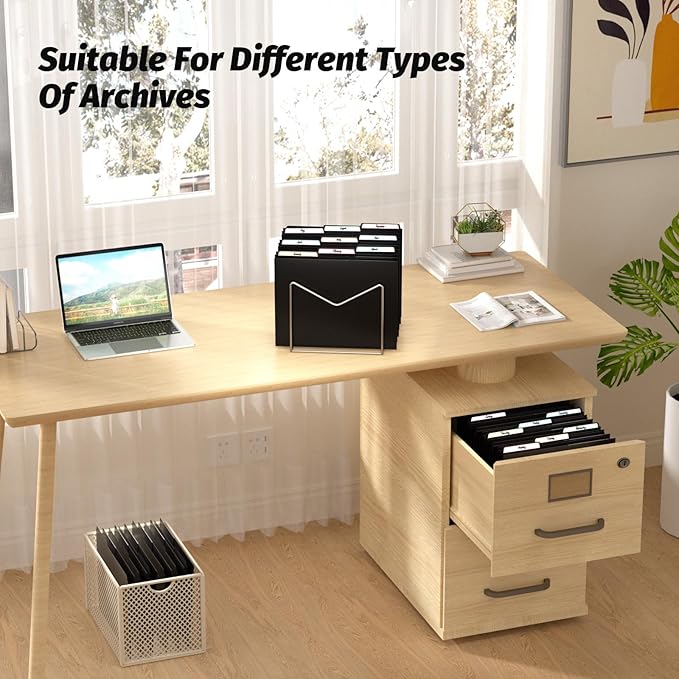 Fastener File Folder,Plastic Folders with Pockets,Reinforced Heavy Duty Pocket Folder with Brad,Manila,1/3 Cut Tabs,Letter Size,12 Pack,Black