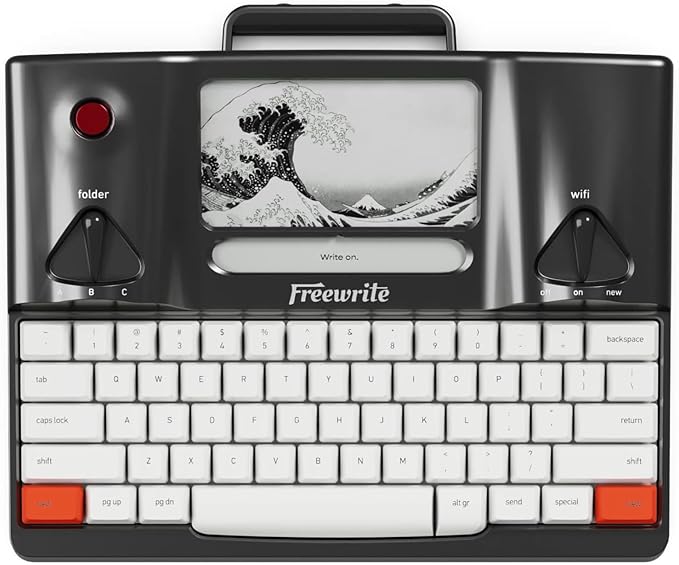 Freewrite Smart Typewriter | Digital Typewriter with E Ink Display for Distraction-Free Writing | WiFi-Enabled Word Processor Syncs Directly to The Cloud | Dedicated Drafting Machine for Authors