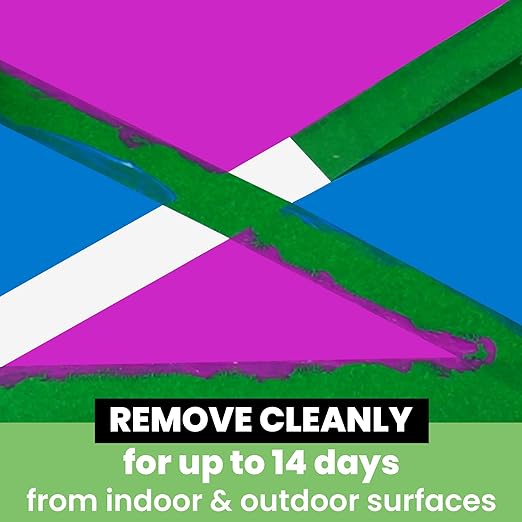 Green Painters Tape Multi-Surface Masking Tape 0.7 inch x 60 Yard, Indoor and Outdoor Painting Tape, Residue Free Easy Removal with Sharp Lines, Paint Tape for Walls, Auto, Home, 10Rolls