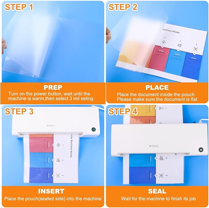 CAREGY Thermal Laminating Pouches, Holds 8.5 x 11 Inch Sheets,1200 Pack Laminating Sheets, 3 Mil, 9 x 11.5 Inches Lamination Sheet Paper for Laminator, Clear, Letter Size, Office and School Supplies