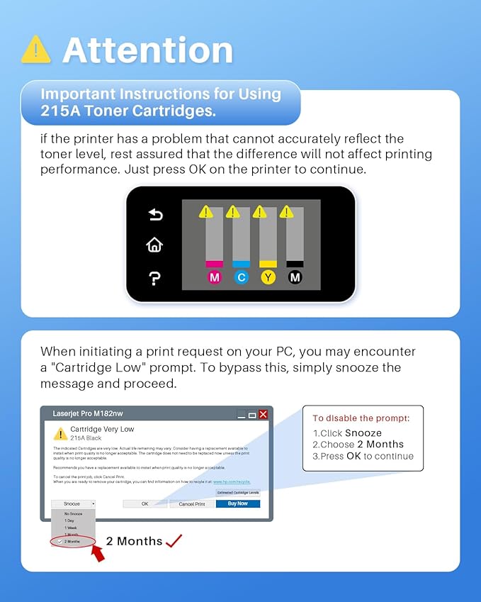 (with Chip) Compatible 215A Toner Cartridges 4 Pack Replacement for HP 215 A 215X Cartridges W2310A W2311A W2312A W2313A Use with Color Pro MFP M183fw M182nw M182n M155a M155nw Printer (BK/C/M/Y)