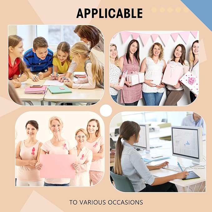 Fulmoon 50 Pcs Ballpoint Pens Bulk Retractable Comfortable Writing Pens Cute Back to School Supplies in Medium Point 1.0 mm for Teacher Student Bridal Shower Baby Shower (Light Blue)