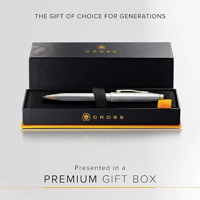Cross Century II Refillable Ballpoint Pen Presented in a Luxury Gift Box - Medium Point, Black Ink, Medalist