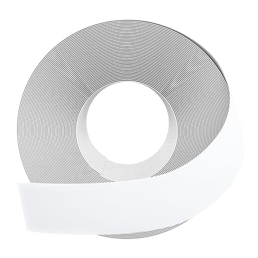 GSCIT Club Melamine Edge Banding, 2 inch x 25ft White Edge Banding with Hot Melt Adhesive Pre-glued Cabinet Edge Banding Flexible White Veneer Edging for Plywood Furniture Table