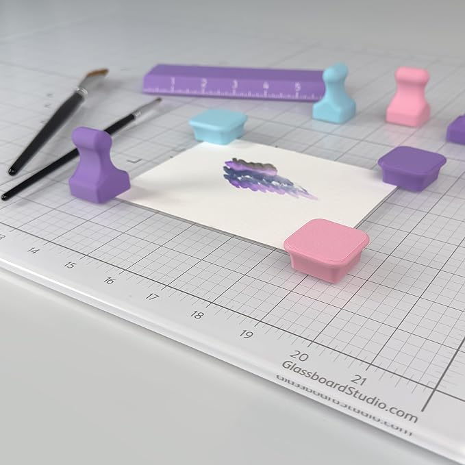 Glassboard Studio MiniPawn Magnet - Strong Neodymium Rare Earth Magnets for Fridge, Whiteboard, Locker & Magnetic Glassboards - Crafting & Office Use - Strong Fridge Magnets (Cobalt Blue, 12)