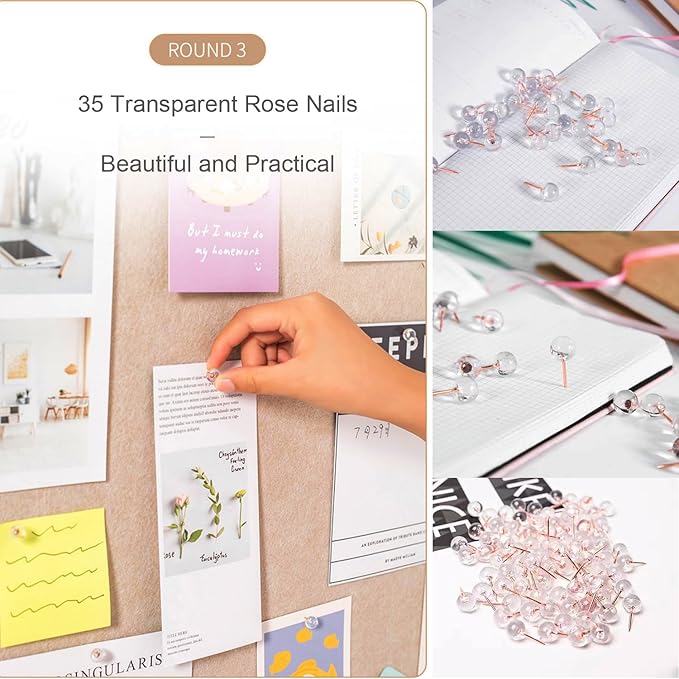 Foldable Large Bulletin Board, 60x36 Inches Cork Board Alternative, Large Felt Board Decorative Pin Board for Wall, Foldable Photo Board Self-Adhesive Vision Board with 36 Pushpins Khaki