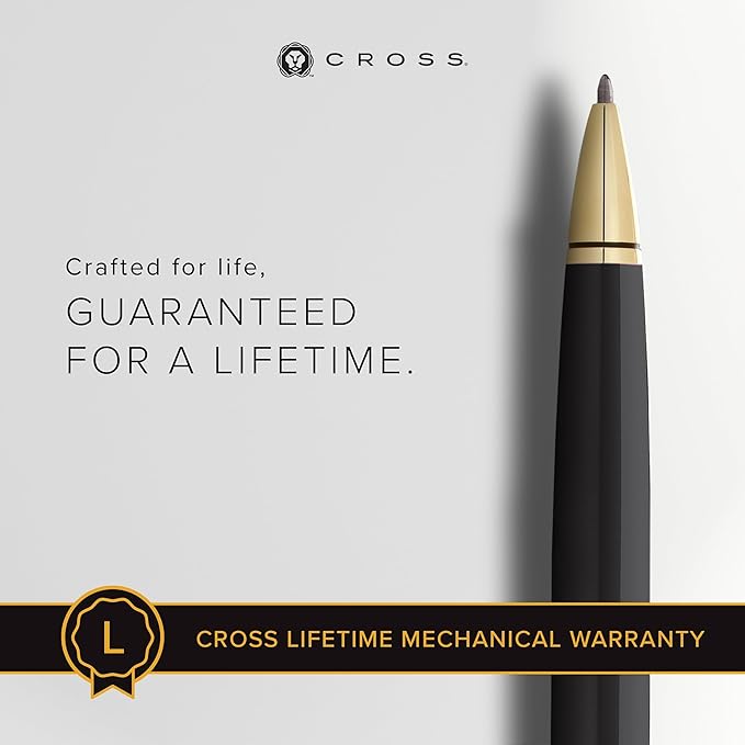 Cross Coventry Black Lacquer with Gold-Tone Ballpoint Pen