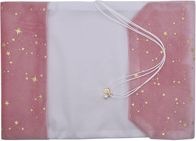 BLBMH A5 Book Covers for Paperbacks Book Cover for Privacy Fit for 5.5x8.3 inch Adjustable Book Sleeve Cover for Women Over 15 Diary Softcover Protector for Notebook - Velvet Pink