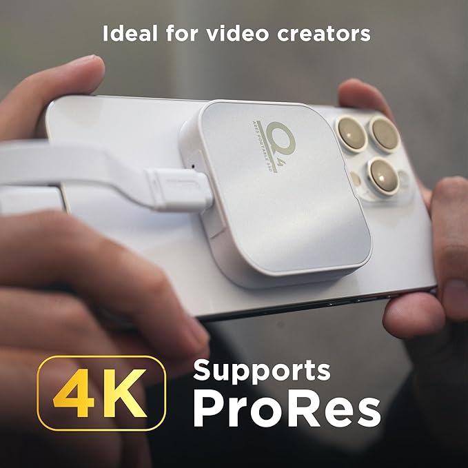 DATO Magnetic External SSD 1TB, External Solid State Drive Portable SSD USB 4.0 Gen 3x2, up to 4000/3600 MB/s, Type-C 4K ProRes HDR Record, Compatible with iPhone 15&16 Pro Max - ARES Q4 Series