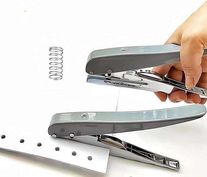 Hole Punch, Heavy Duty Hole Puncher Single Handheld Paper Puncher Small Hole Puncher Paper Punch One Hole Punch for Crafts Cards Paper Tags Scrapbook-5/16 inch (8mm)