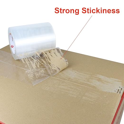 BOMEI PACK Clear Shipping Tape 6" Wide, 6 inch x 110 Yards (330ft), Industrial Grade 6 inch Heavy Duty Packing Tape for Box Office Moving, Shipping and Mailing