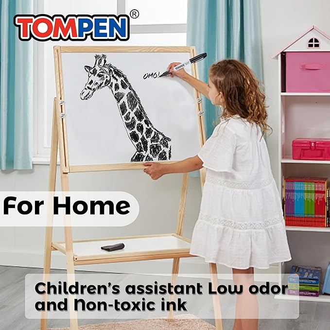 Dry Erase Markers Black,160 Bulk Pack Chisel Tip,Low Odor Quick-Drying Whiteboard Markers for Office Home School Writing Planning