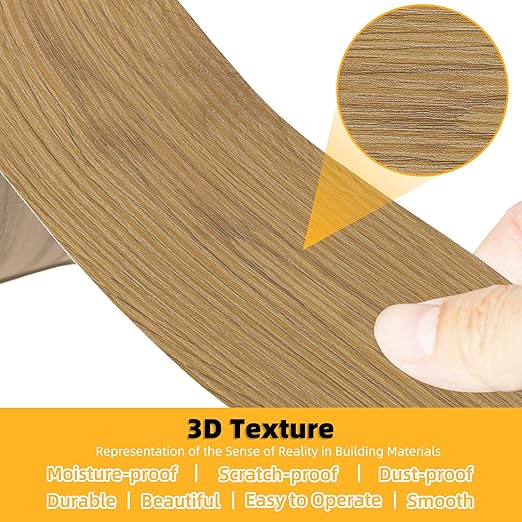 GSCIT Club Wood Grain Repair Tape, 2.3 inch X 15ft Self Adhesive Oak Grain Repair Patch for Tables, Chairs, Baseboards, Doors, Windows, Floors, Handicraft DIY.