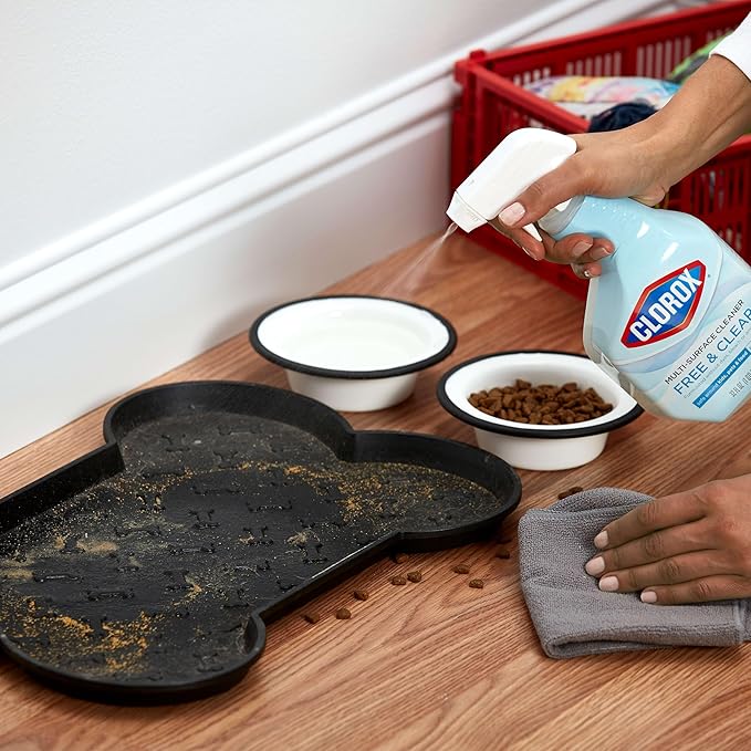 CLOROX Free & Clear Multi Surface Cleaner, Spray Bottle, Fragrance Free, 32 Fluid Ounces, Pack of 3