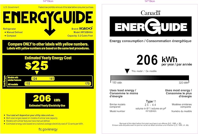 Igloo 3.2 Cu.Ft. Single Door Compact Refrigerator with Freezer - Slide Out Glass Shelf, Perfect for Homes, Offices, Dorms - Black