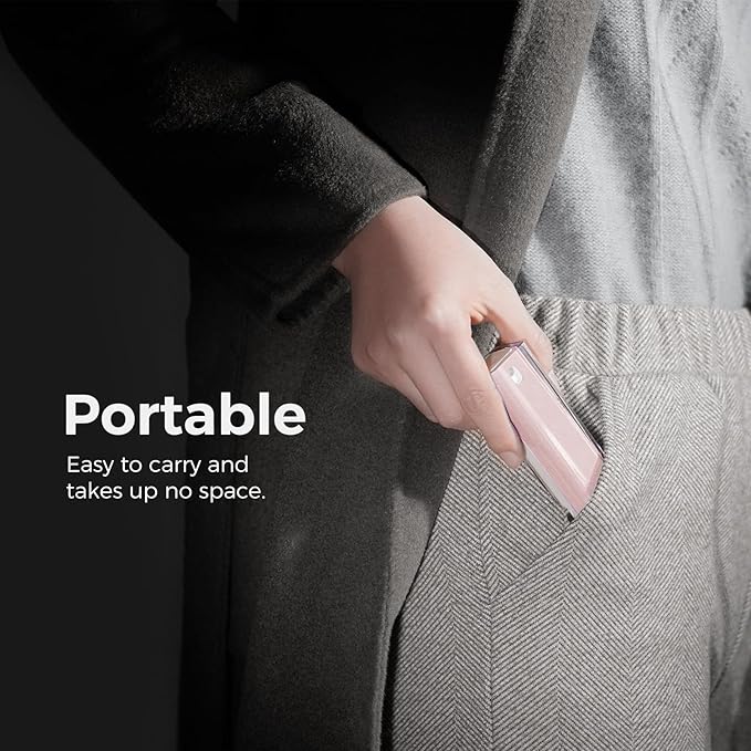 CLICK CLEAN Screen Cleaner, Fingerprint Proof Screen Cleaner Spray, All-in-One Cleaner with Microfiber, Shell and Phone Stand for All Phones, Laptop and Tablet Screens (Pink)