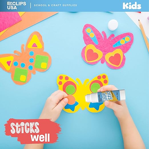 Glue Sticks Bulk (48 Pack), Washable Glue Sticks for Kids, Craft Glue for School Supplies, .28 oz, 8 Grams (48 Pack)