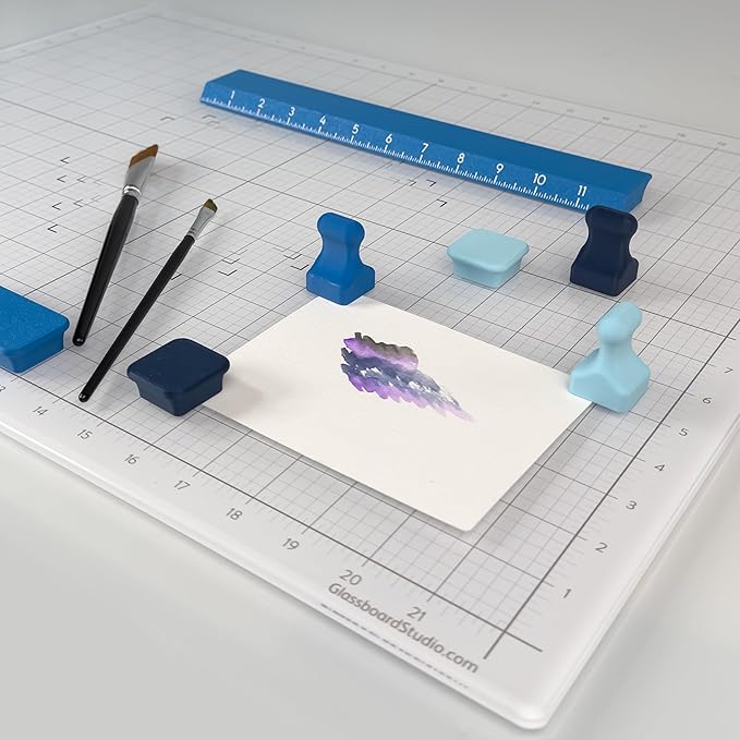 Glassboard Studio MiniPawn Magnet - Strong Neodymium Rare Earth Magnets for Fridge, Whiteboard, Locker & Magnetic Glassboards - Ideal for Crafting & Office Use - Strong Fridge Magnets (Cobalt Blue, 4)