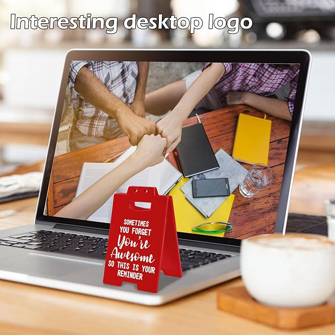 Cool Work Gifts Funny Sometimes You Forget You're Awesome So This is Your Reminder Desk Sign for Men Women Coworker Boss(You're Awesome)