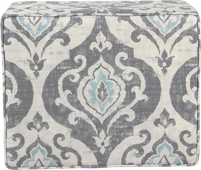 Home Decor | Dinah Collection Modern Storage Ottoman | Ottoman with Storage for Living Room & Bedroom(Blue Slate)