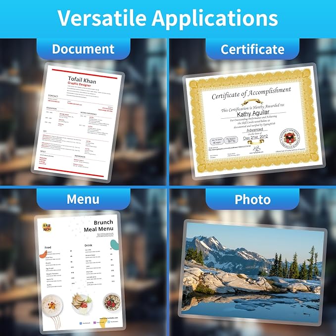 Clear Thermal Laminating Pouches – 9 x 11.5 Inch, 3 mil Thick (100 Pack) – Professional-Grade Lamination Sheets for Documents, Photos & Crafts – Fits 8.5 x 11 Letter Size Paper - [3mil 100 Packs]