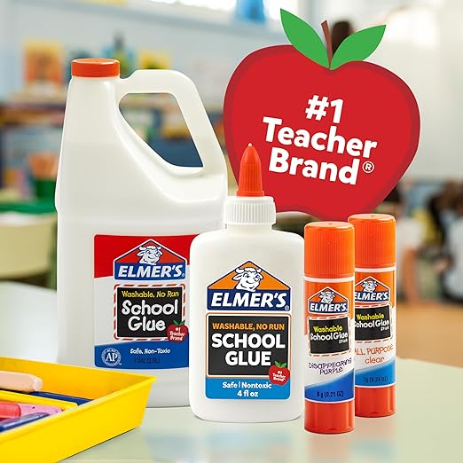 Elmers Clear Liquid School Slime & Craft Glue Premium 1 GlueGallon for School Supplies & Slime Supplies Washable