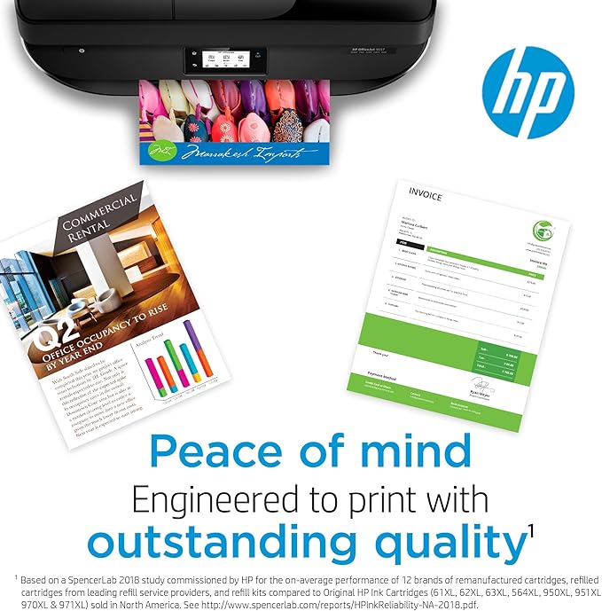 HP 952 Black Ink Cartridge for HP Printers | Works with Printer Series: OfficeJet 8702, OfficeJet Pro 7720, 7740, 8210, 8710, 8720, 8730, 8740 | Eligible for Instant Ink | F6U15AN