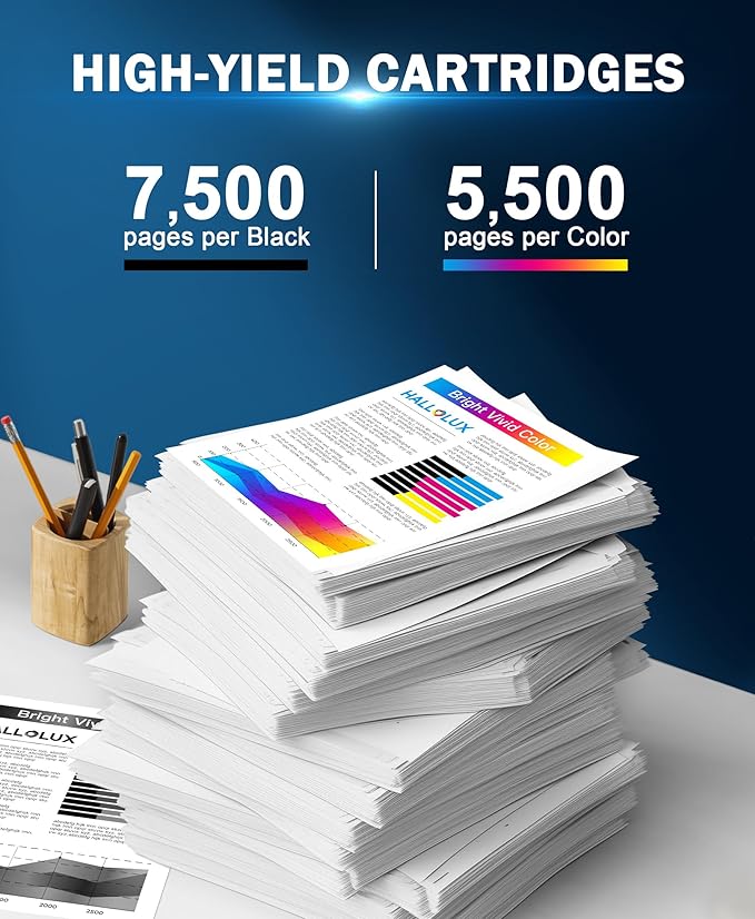 HALLOLUX 210X 210A Toner Cartridges 4 Pack (with Chip) Replacement for 210X W2100X 210A W2100A Compatible with Color MFP 4301fdw 4301fdn Pro 4201dw 4201dn Series Printer Toner (4-Pack)