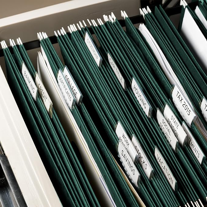 HERKKA Extra Capacity Hanging File Folders, 30 Pack Reinforced Legal Size Hanging Folders with Heavy Duty 2 Inch Expansion, Designed for Bulky Files, Medical Charts, Green