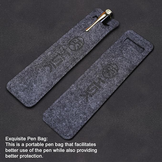 HSK Ballpoint Pens Luxury gift Pen Black Refill Line width 0.5mm,Best Ball Pen Gift Set for Men & Women Professional Executive,Office,Nice Pens Classy Gift Box (Black)