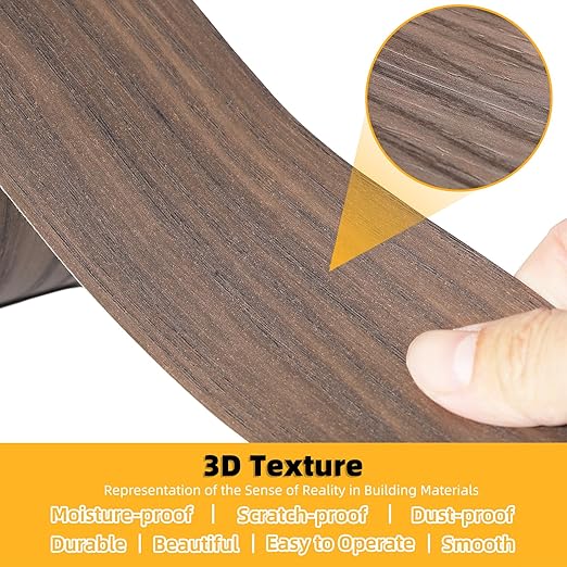 GSCIT Club Wood Grain Repair Tape, 2.3 inch X 15ft Self Adhesive Walnut Grain Repair Patch for Tables, Chairs, Baseboards, Doors, Windows, Floors, Handicraft DIY.