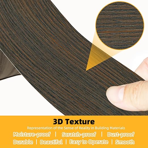 GSCIT Club Wood Grain Repair Tape, 2.4 inch X 100ft Self Adhesive Brown Walnut Grain Repair Patch for Tables, Chairs, Baseboards, Doors, Windows, Floors, Handicraft DIY.