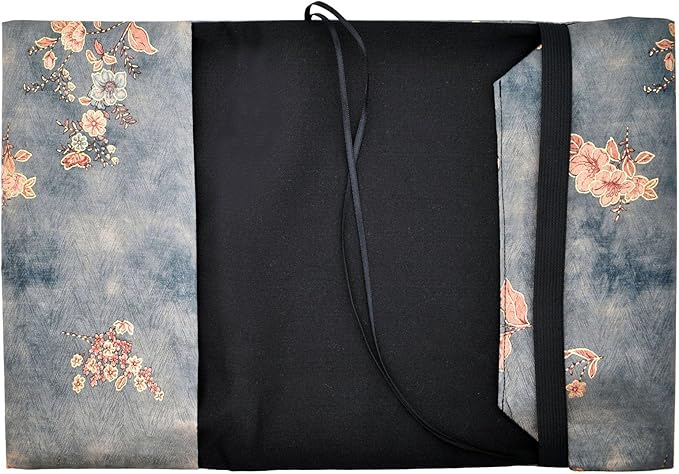 BLBMH Book Covers for Paperbacks Fit for 5.5x8.5 inch Adjustable Book Sleeve Cover for Women Over 15 Soft Cloth Protector for Bible Novels Notebook Journal - Flower 4 Green