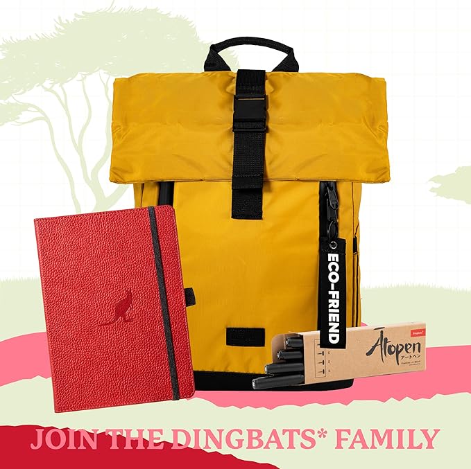 Dingbats A5 Wildlife Notebook Journal Hardcover, Cream 100gsm Ink-Proof Paper, 6.1 x 8.5 inches, 192 pages (Red Kangaroo, Lined)