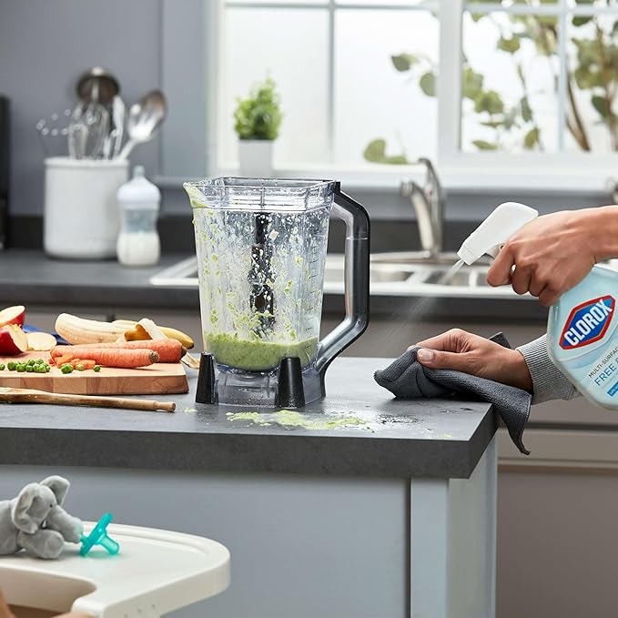 CLOROX Free & Clear Multi Surface Cleaner, Spray Bottle, Fragrance Free, 32 Fluid Ounces, Pack of 3