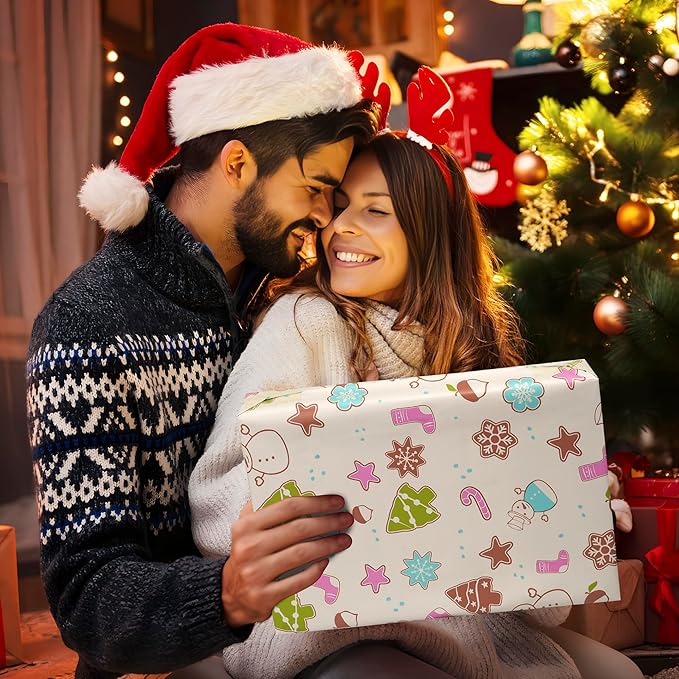 Christmas Poly Mailer 10x13 Inch 25 Pcs, Waterproof Shipping Bags for Clothing, Tear-Resistant Mailier Bags, Strong Mailing Bags with Self-Seal - Christmas Elements Printed