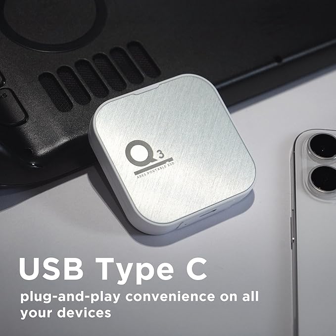 DATO Magnetic External SSD 1TB, External Solid State Drive Portable SSD USB 3.2 Gen 2x2, up to 1600/1500 MB/s, Type-C 4K ProRes HDR Record, Compatible with iPhone 15&16 Pro Max - ARES Q3 Series