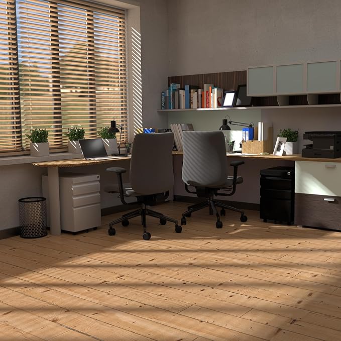 File Cabinet for Home Office, 3 Drawers File Cabinets with Lock, Rolling Under Desk Filing Drawer on Wheels