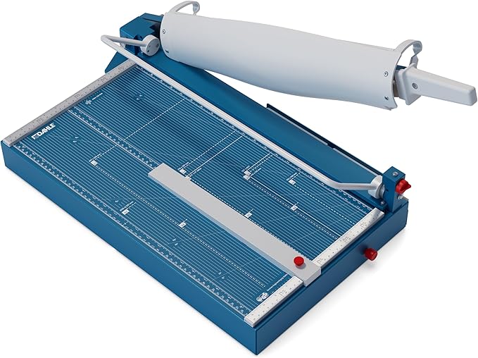 Dahle 567 Premium Guillotine Trimmer, 21" Cut Length, 35 Sheet Capacity, Self-Sharpening Blade, Manual Clamp, w/Safety Guard