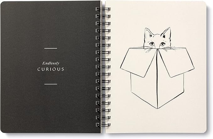 Compendium Spiral Notebook - Wild at Heart — A Designer Spiral Notebook with 192 Lined Pages, College Ruled, 7.5”W x 9.25”H